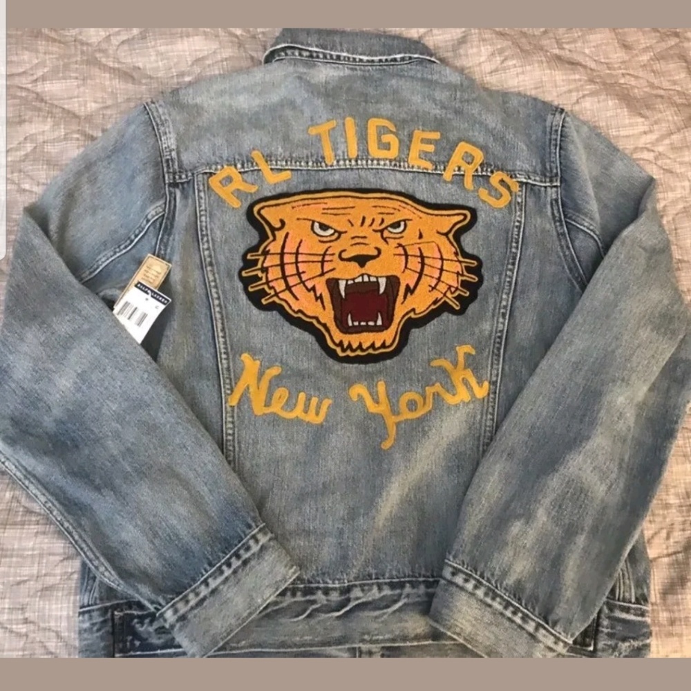Polo Ralph Lauren Denim Varsity Trucker Jacket - Picture 4 of 4